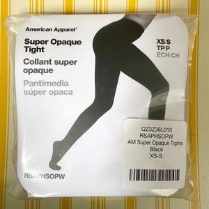 New American Apparel Super Opaque Black Tights